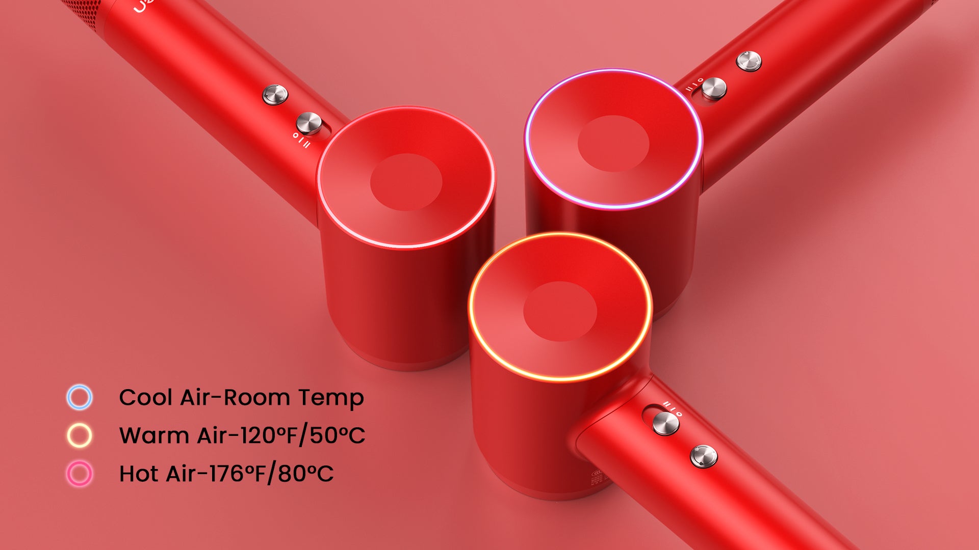 Трехцветный светодиодный кольцевой светильник Laifen