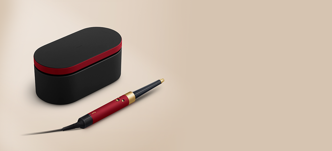 Футляр для хранения и мультистайлер Dyson Airwrap i.d. Red Velvet / Gold