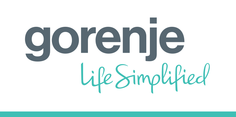 Logo-ul mărcii Gorenje cu sloganul Life Simplified