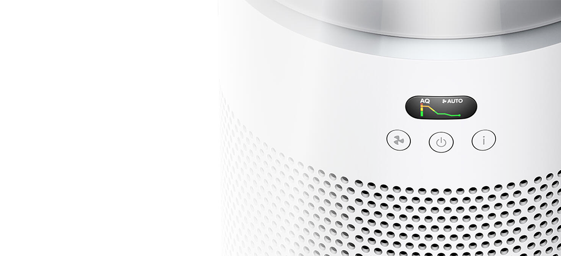 Panoul de control al purificatorului Dyson HushJet