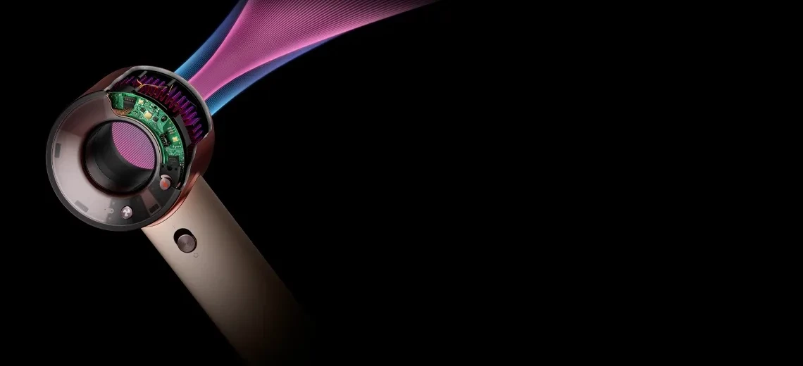 Детальный вид двигателя и воздушного потока Dyson