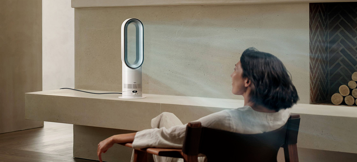 Dyson Hot+Cool distribuie aer în întreaga încăpere