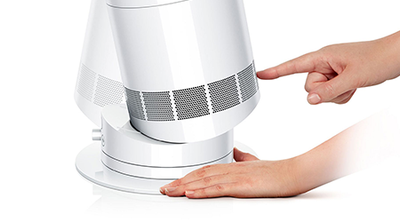 Baza ventilatorului Dyson se înclină
