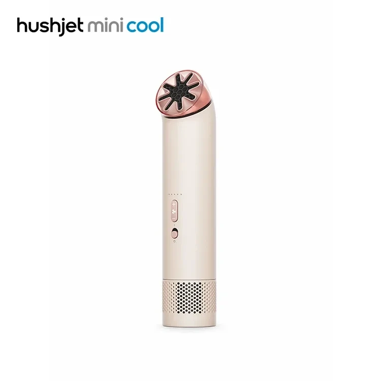 Портативный вентилятор Dyson HushJet Mini Cool в розовом и кремовом цветах