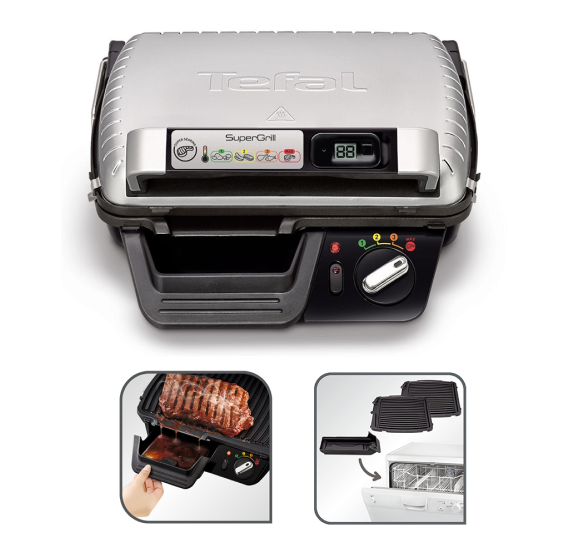 Фото 2 Tefal GRILL SUPERGRILL TIMER GC451B12