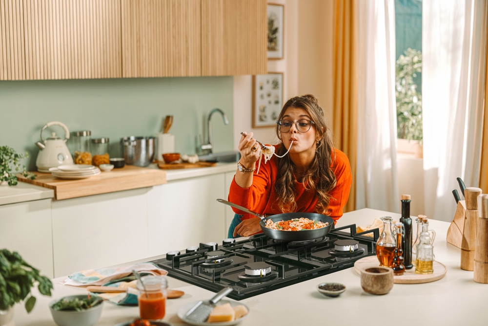 Banner Gaz pe sticlă WOK