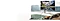 Neo QLED на подставке-мольберте с изображением горного озера гармонично сочетается с видом из окон гостиной на берегу моря. Пульт дистанционного управления Eco Remote на диване заряжается от внутреннего освещения.